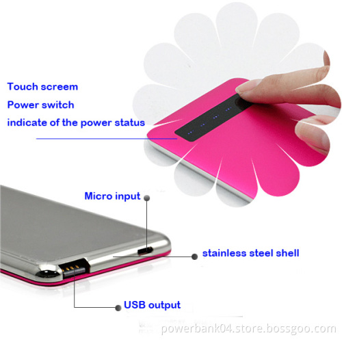 Power bank 5000mAh 138.5*72*8.5mm
